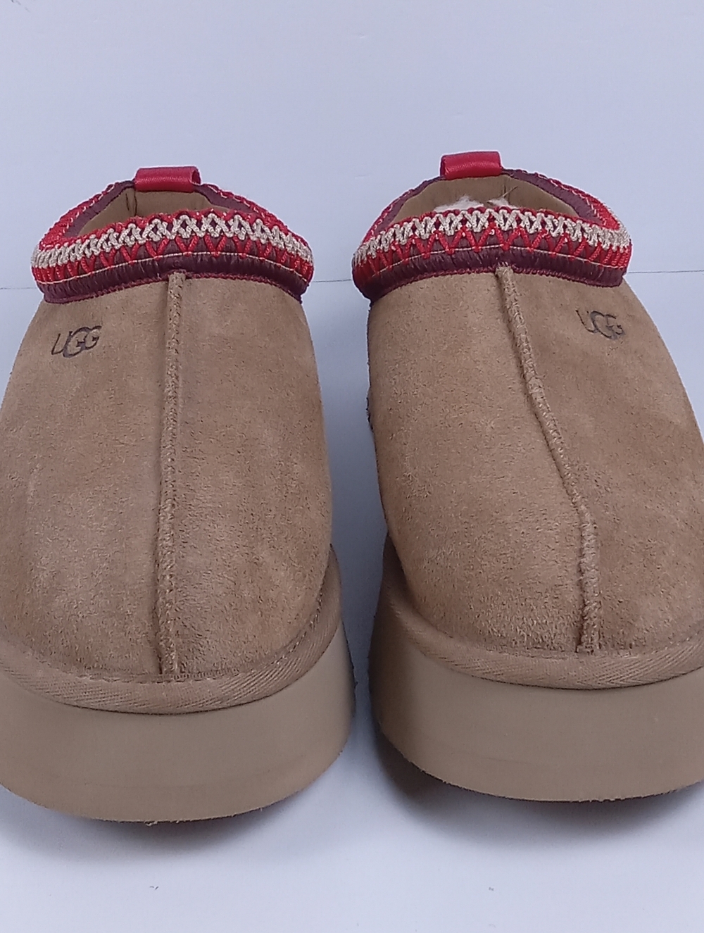 UGG Tazz II Platform Slipper Chestnut Suede Clog Size 9 Cozy Tasman Trendy Boho - Picture 3 of 11